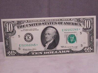 1969 $10 Star note Richmond, VA District - Image 1 of 4