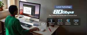 Acasis 80Gbps M.2 NVMe SSD Enclosure Compatible with Thunderbolt 5 - Bild 1 von 19
