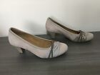 Bnwb Gabor Best Fitting Ladies Suede Leather Court Shoes Size Uk 45
