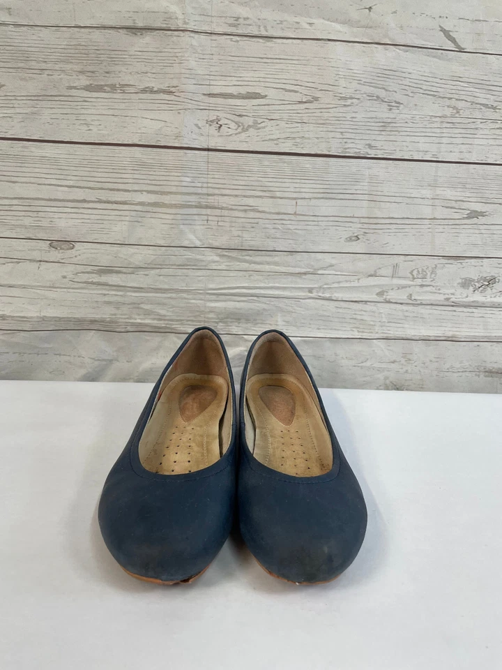 Zapatos planos informales de ballet azul Ecco para mujer talla 35 Foto 1 de 4