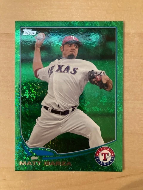 2013 Topps Update Matt Garza #US47 Emerald Foil parallel SP - Image 1 of 1