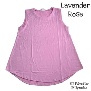 XS COCOA LuLaRoe ~ SOLID LAVENDER ROSE PINK ~ Sleeveless Top Size 2-4, nwt - Picture 1 of 3