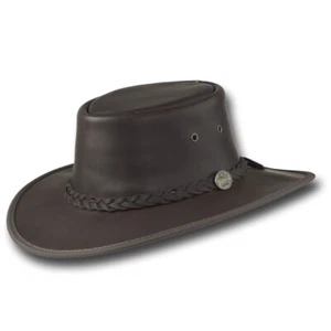 Barmah Hats Squashy Fullgrain Leather Hat - Item 1026 - Picture 1 of 16