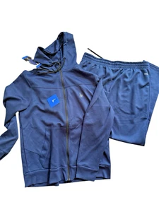 Tuta Spyder uomo nuova con etichetta taglia GRANDE attiva joggers e full zip track blu navy - Foto 1 di 23
