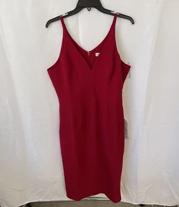Dress the Population Lyla Midi Dress in Garnet Red Size XL NEW - Picture 1 of 2
