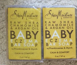 2er Pack Shea Feuchtigkeit rohe Shea Kamille & Arganöl Baby Ekzeme Stabseife 5 Oz. - Bild 1 von 3
