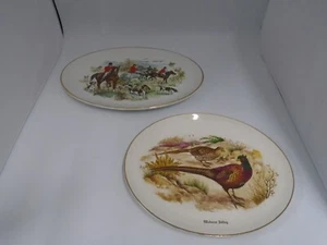 Harry Hancock Tunstall Ltd., Staffordshire, Jagdszene ovale Platte + eine andere - Bild 1 von 9