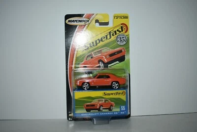 Matchbox Superfast 35 Years #55 Chevrolet Chevy Camaro RS SS Orange 2004 MOC  - Image 1 of 2