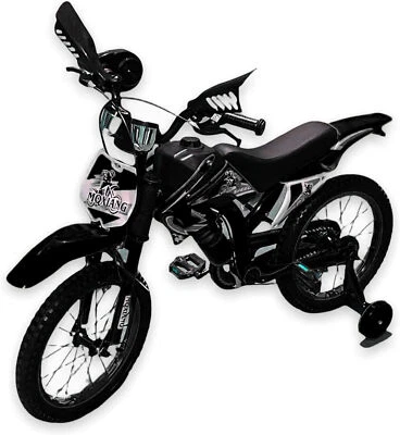 CHILDRENS KIDS MOTO BIKE BICYCLE REMOVABLE STABILISER 12 INCH 2 TO 4 MOTORCROSS - Image 1 of 2
