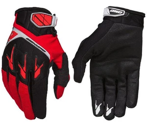 MENS ONE INDUSTRIES ATOM MOTOCROSS MX GLOVES RED / BLACK new gants bike bmx mtb - Picture 1 of 4