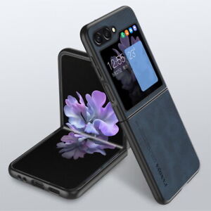 For Samsung Galaxy Z Flip5 Flip4 Flip3 Shockproof Hybrid Leather Slim Case Cover