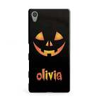 Personalised Pumpkin Face Halloween Sony Case For Sony Phones