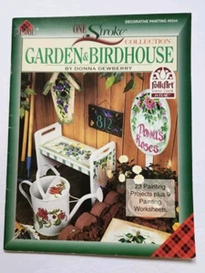 GARDEN & BIRDHOUSE BY DONNA DEWBERRY 1997 23 PROJECTS PLAID TOLE PAINT BOOK - Picture 1 of 3