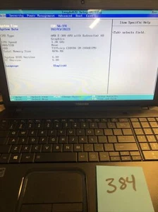 Toshiba Satelite C855D AMD E 1.3GHz 4GB RAM No Hdd - Picture 1 of 6