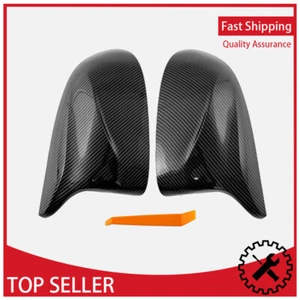 For BMW X5 F15 X4 F26 X3 F25 28i 35i 2014~18 Carbon Fiber Side Mirror Cover Caps - Picture 1 of 14