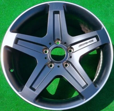 Factory Mercedes-Benz G55 Wheel Genuine Original OEM AMG Black 85069 A4634012102 - Image 1 of 4