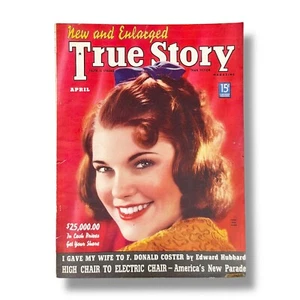 True Story Magazine April 1939 Doris Mae Meyers Vintage 1930s Womens Lifestyle - Picture 1 of 11