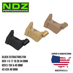 for Glock 9mm Steel Extractor LCI 43 43X 48, 17 19 26 34 Gen 1-5, 19X 45 Gen 5 - Picture 1 of 10