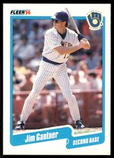1990 Fleer Jim Gantner Milwaukee Brewers #324