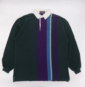 Vintage 90’s John Ashford Long Sleeves Rugby Polo Men’s XL - Picture 1 of 6