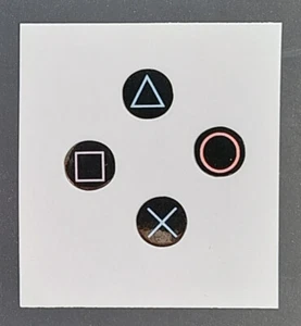 RETRO PS5 Controller Classic Buttons-Custom Buttons-Touchpad (Stickers ONLY) X-O - Picture 1 of 19