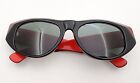 Vintage B&L Ray Ban Bausch & Lomb G15 Gray Dekko Black/Red Stripe Sunglasses