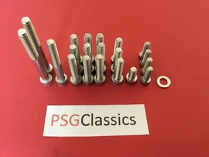 Honda MTX125 MTX200 Stainless Steel Engine Covers Allen Screws Set UK Bolts Kit  - Picture 1 of 2