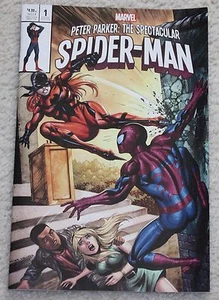 PETER PARKER SPECTACULAR SPIDER-MAN 1 TYLER KIRKHAM MARY JANE VARIANT HOMAGE! - Picture 1 of 1