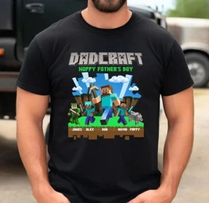 Camisa personalizada DadCraft, una camisa de película para jugadores, nombre personalizado camisa para padre - Imagen 1 de 2