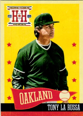 2013 Panini Hometown Heroes Tony LaRussa Oakland Athletics #198 - Image 1 of 2