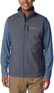 $100 Columbia Men's Ascender Softshell Vest, Graphite, Small - Picture 1 of 5