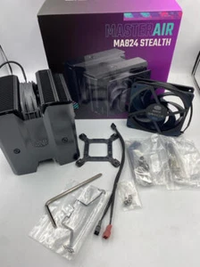 * Cooler Master MasterAir MA824 Stealth Dual Tower CPU Air Cooler - Afbeelding 1 van 9