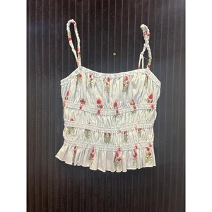 We The Free by Free People Floral Ruffle Crop Top – NWT Size XS Boho Style - Picture 1 of 4