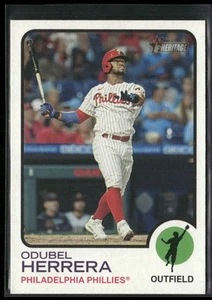 2022 TOPPS HERITAGE ODUBEL HERRERA PHILADELPHIA PHILLIES #60 - Picture 1 of 2