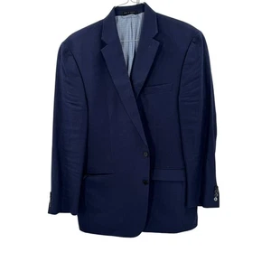 Lauren Ralph Lauren Mens Navy Blue Blazer Size 44L Single-Breasted Classic Fit - Imagen 1 de 8