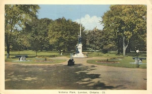 Postal PECO Victoria Park Londres Ontario Canadá 1941 - Imagen 1 de 2