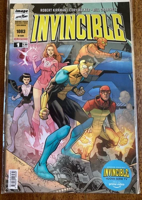 INVINCIBLE N.1 COVER VARIANT NUMERATA N. 1083/1500 IMAGE/SALDAPRESS AMAZON TV - Immagine 1 di 2
