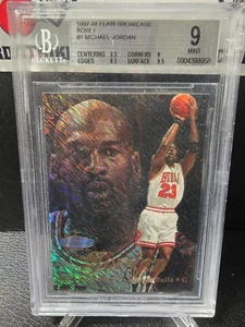 1997-98 Flair Showcase Row 1 MICHAEL JORDAN #1 BGS 9 MINT - Picture 1 of 2