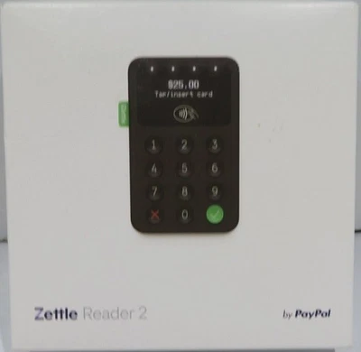 Zettle Reader 2 By PayPal Wireless Chip & Pin Card Reader Black NEW - Image 1 of 2