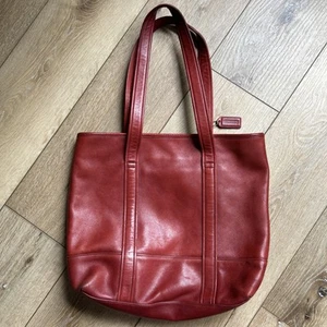 Vintage Coach 6509 Leder Tasche rot - Bild 1 von 18