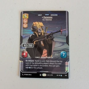 Star Wars Unlimited Zuckuss Serialized, 163/250 Prestige LOF #1139 - Picture 1 of 2