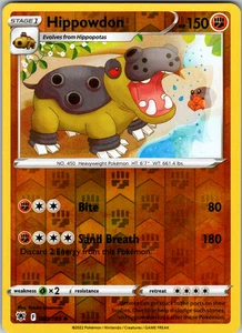 Hippowdon Reverse Holo 080/189 SWSH10: Astral Radiance Uncommon - NM - Picture 1 of 2