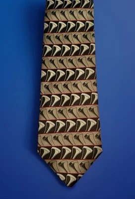 Ralph Marlin Golf Tee Stripe Tie Necktie EUC - Image 1 of 4