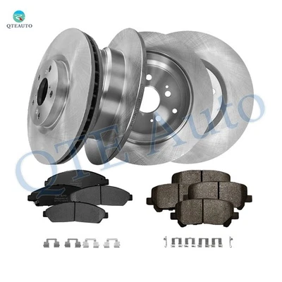 12 Front 330mm-Rear 334mm Brake Rotors-Ceramic Brake Pad For 2010-2013 Acura ZDX Foto 1 de 4