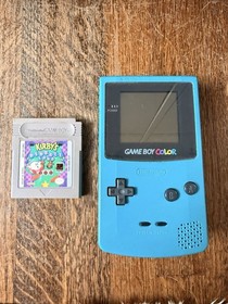 Nintendo Game Boy Color Blue Used With Game