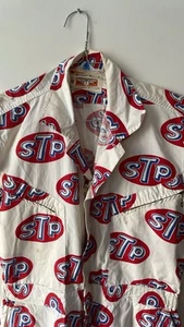 True vintage STP by artex campus casuals coveralls super rare! 60s Indy 500 Race - Picture 1 of 10