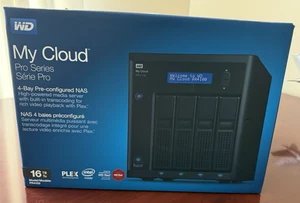 NIB - Western Digital My Cloud PR4100 Pro Series Pre Configured NAS 4X4 16 TB WD - Photo 1/3