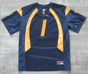 West Virginia Mountaineers Nike Football Jersey Sz Youth L NCAA #1 Blue WVU - Picture 1 of 7