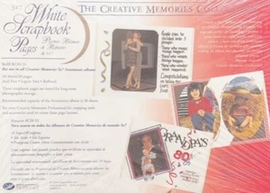 Creative Memories 5 x 7 WHITE SCRAPBOOK PAGES -- new in the package - Picture 1 of 1