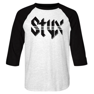 Styx Men's Vintage Logo Raglan Shirt Long Sleeve Rock Band Album Concert Merch - Picture 1 of 5